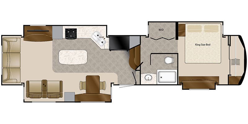 2022 DRV Mobile Suites 40KSSB4 floorplan