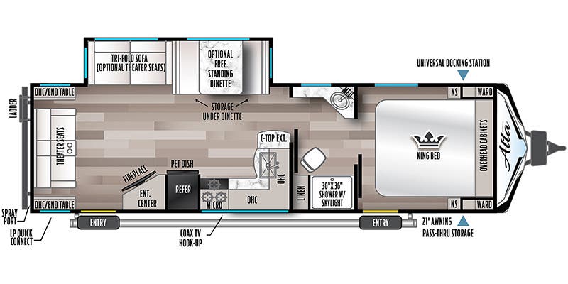 2025 EAST TO WEST 2850KRL - Floorplan 1