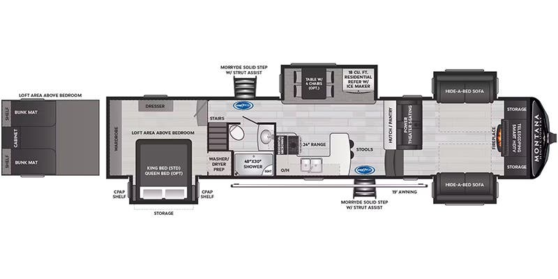 2024 KEYSTONE 377FL - Floorplan 1