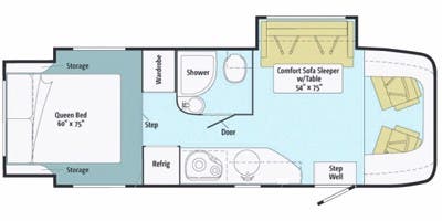 2012 Winnebago View Profile 24G - Floorplan 1