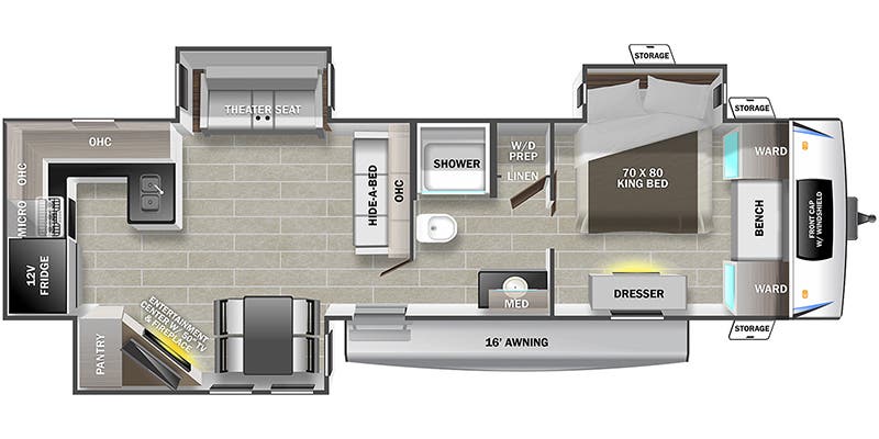 2023 Prime Time LaCrosse floorplan