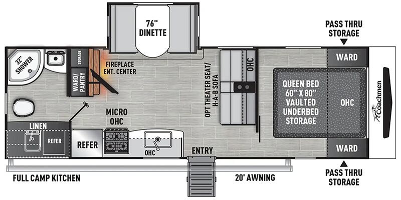 2025 Coachmen Freedom Express Ultra Lite 252RBS floorplan