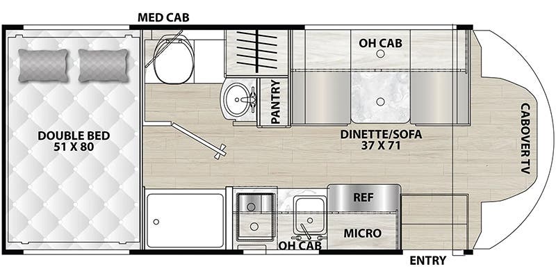 2025 Coachmen Cross Trail EV 20XG - Floorplan 1