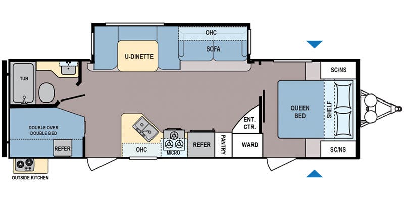 2020 Dutchmen Coleman Light 2755BH floorplan
