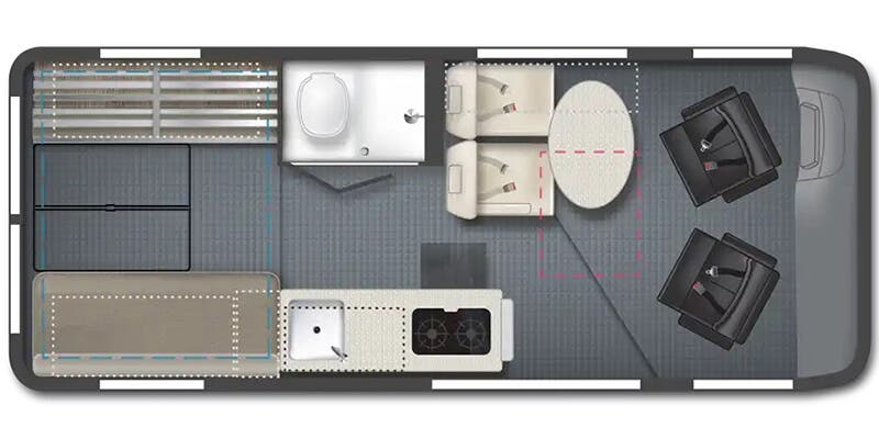 2023 Winnebago Solis NPF 59P - Floorplan 1