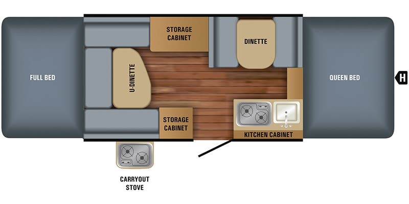 2018 Jayco Jay Sport 12UD - Floorplan 1
