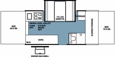2008 Forest River Rockwood Premier 2516G floorplan