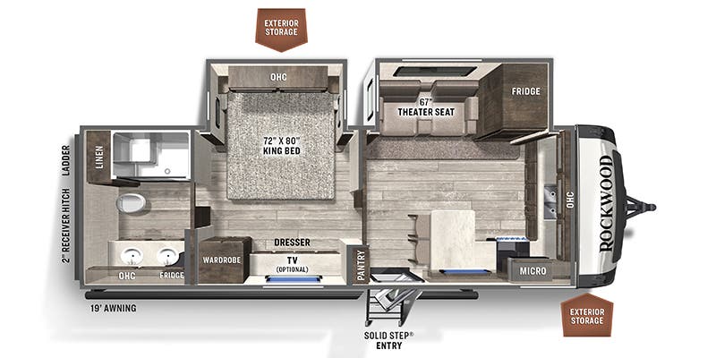 2024 Forest River Rockwood Signature Ultra Lite 8263MBR floorplan