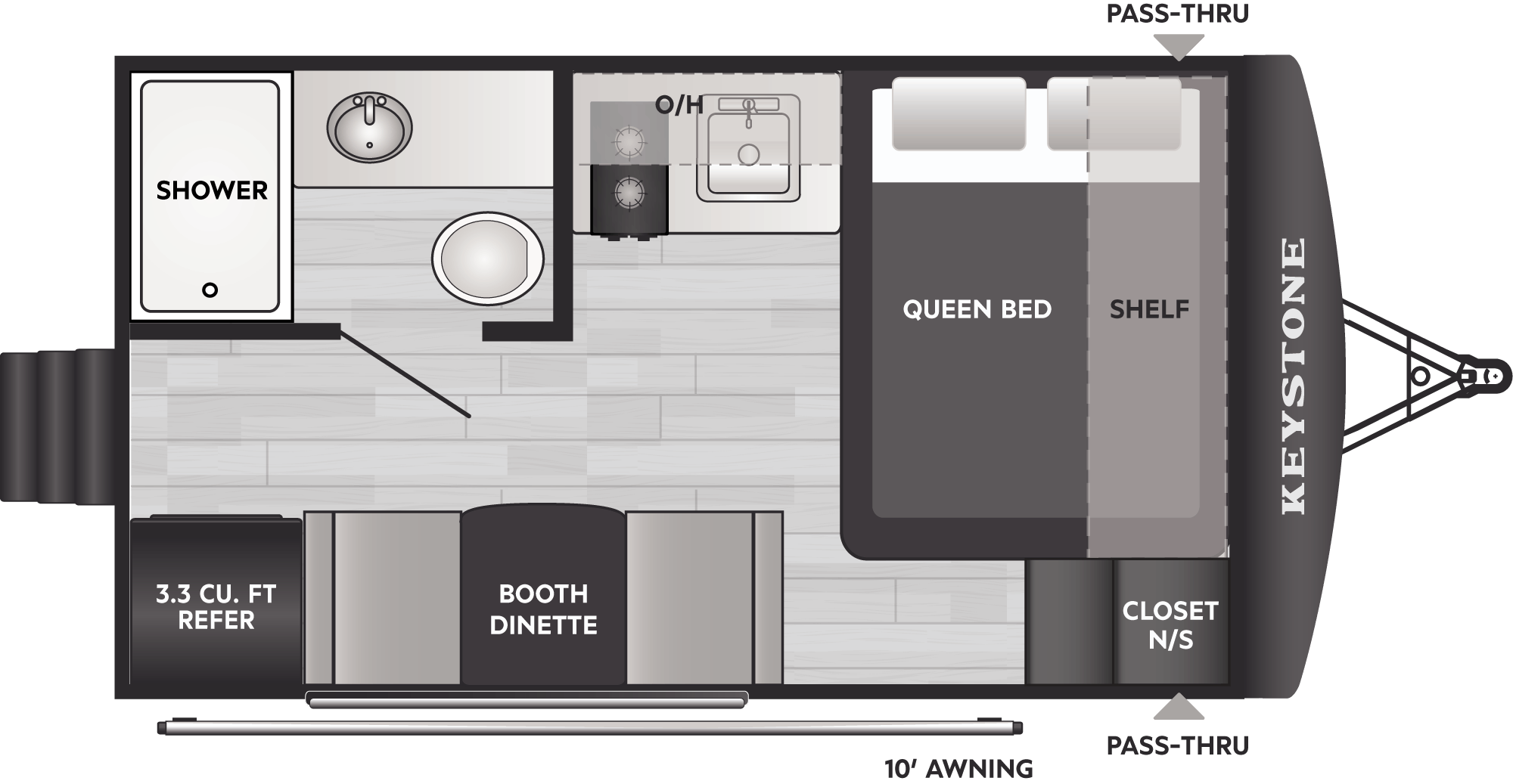 2025 KEYSTONE 140RE - Floorplan 1