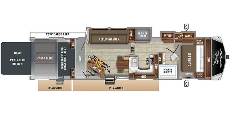 2020 Jayco Seismic 4013 floorplan