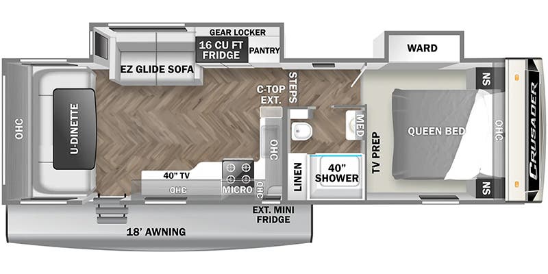 2024 PRIME TIME CRUSADER 275RDD - Floorplan 1