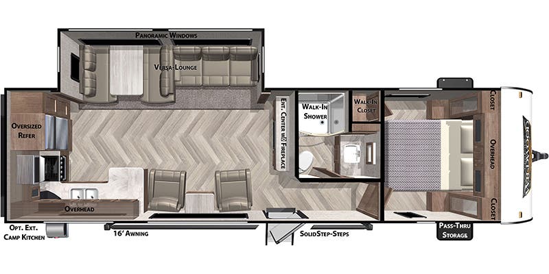 2022 Forest River Wildwood 27RK - Floorplan 1