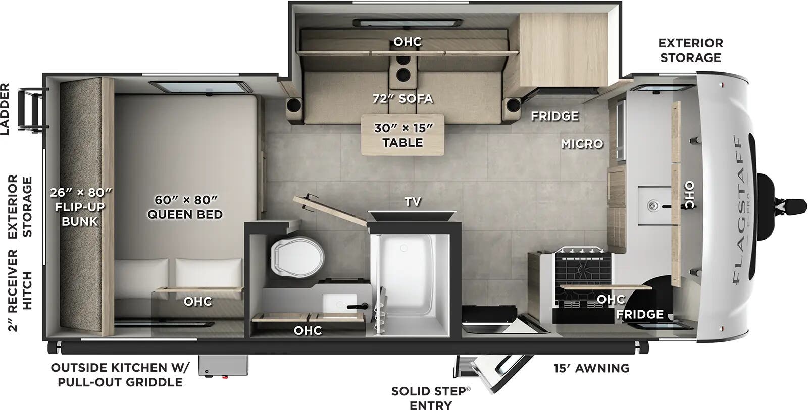 2026 Forest River Flagstaff E-Pro E20FK floorplan
