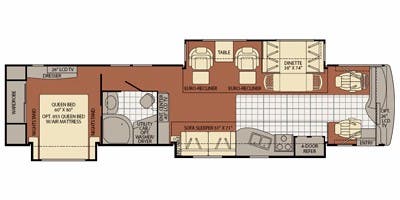2007 Fleetwood Discovery 40X - Floorplan 1