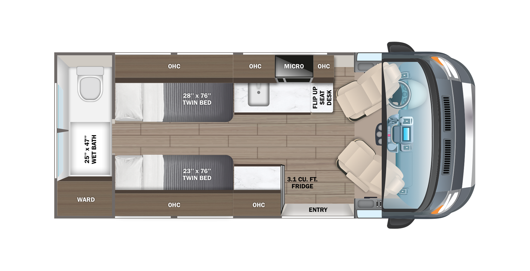 2027 Jayco Solstice 21T - Floorplan 1
