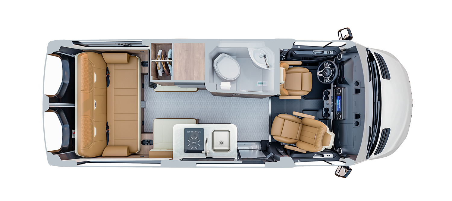 2027 AIRSTREAM INTERSTATE 19GTX - Floorplan 1