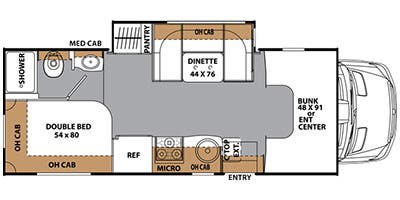 2014 COACHMEN PRISM 2150LE floorplan