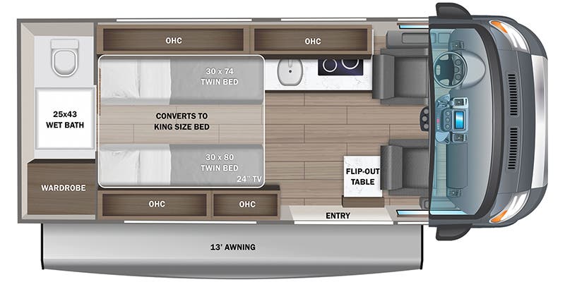 2023 Jayco Swift 20T - Floorplan 1