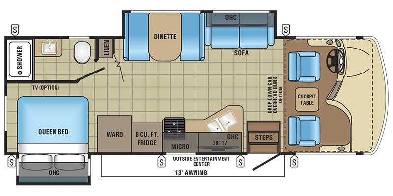 2017 JAYCO ALANTE 26X - Floorplan 1