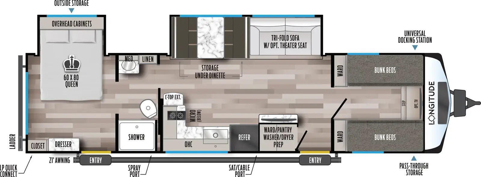 2027 EAST TO WEST 315FB - Floorplan 1
