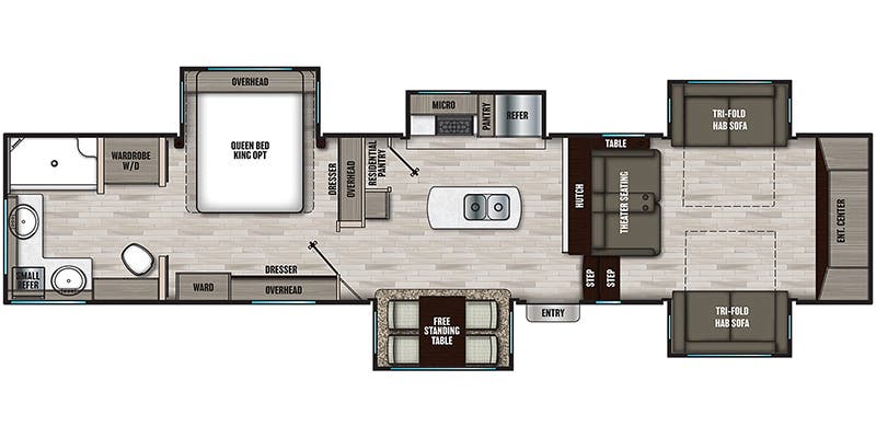 2022 Coachmen Chaparral 334FL floorplan
