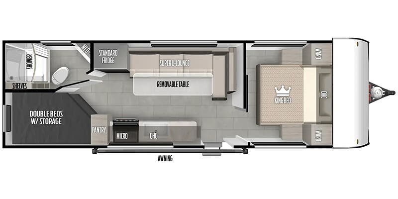 2025 FOREST RIVER SALEM FSX 266BHLE floorplan