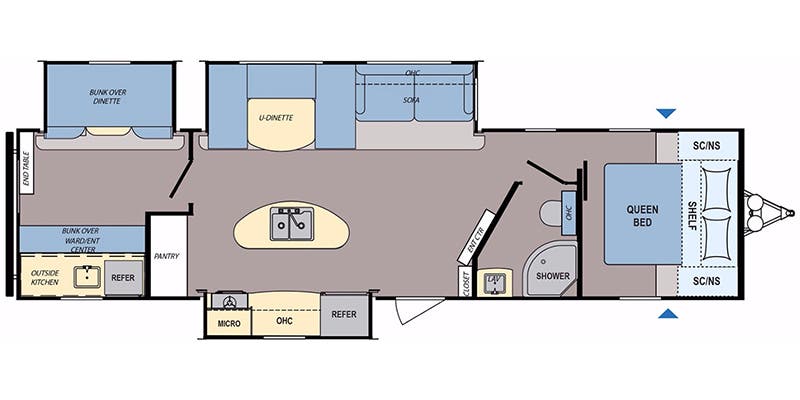 2018 Dutchmen Coleman Lantern 337BH floorplan