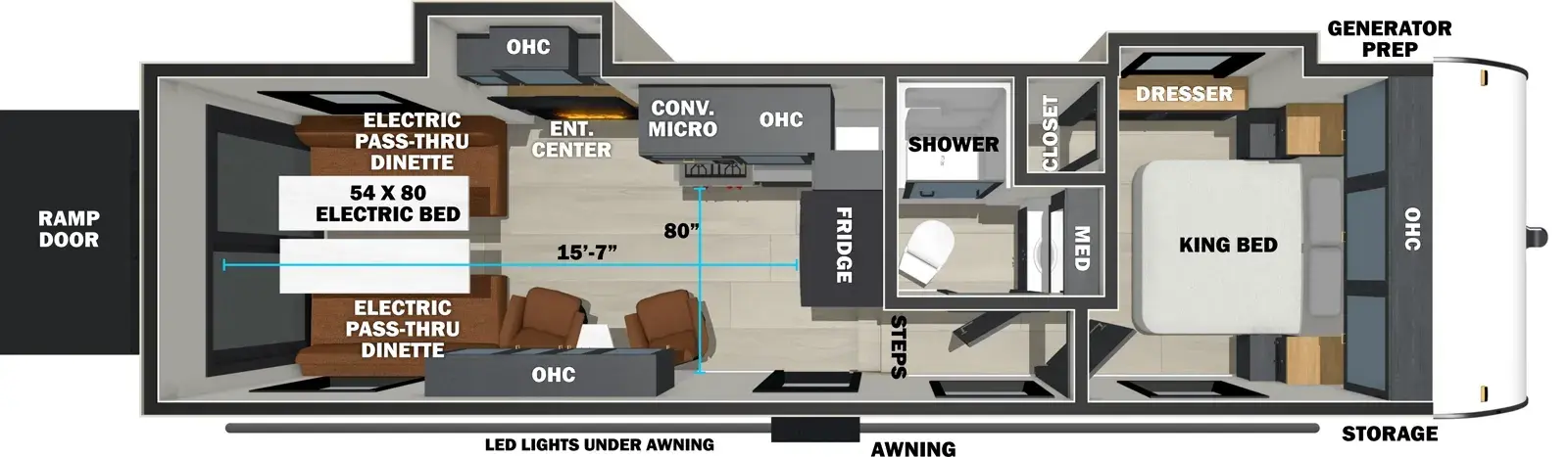 2027 Forest River Stealth 2800 floorplan