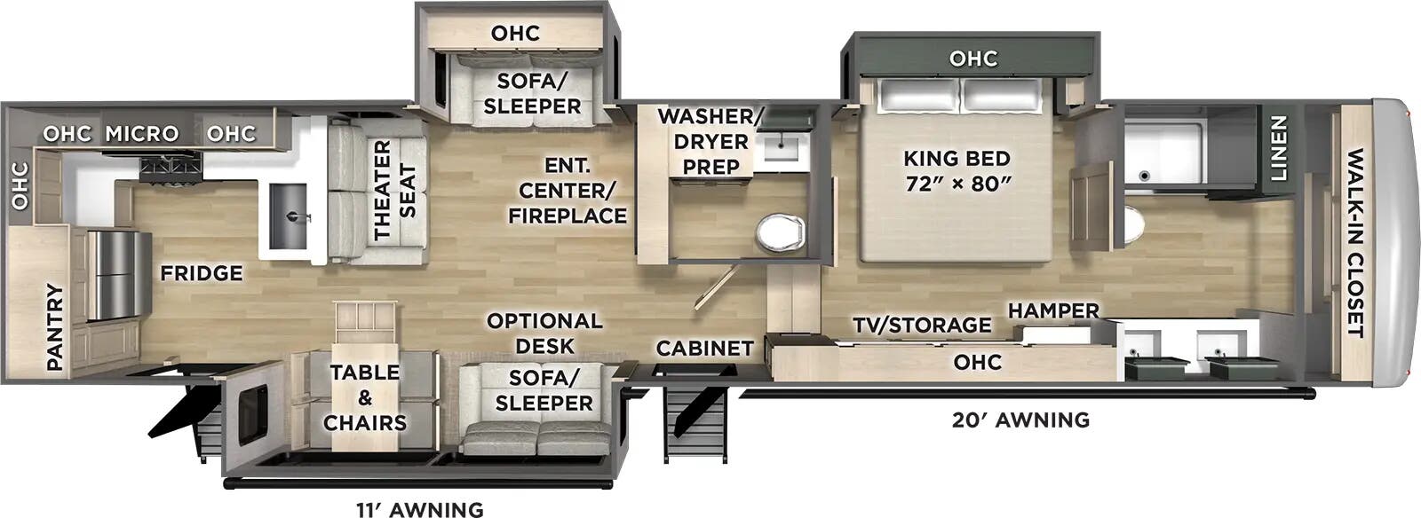 2026 Forest River Columbus 384RKH floorplan
