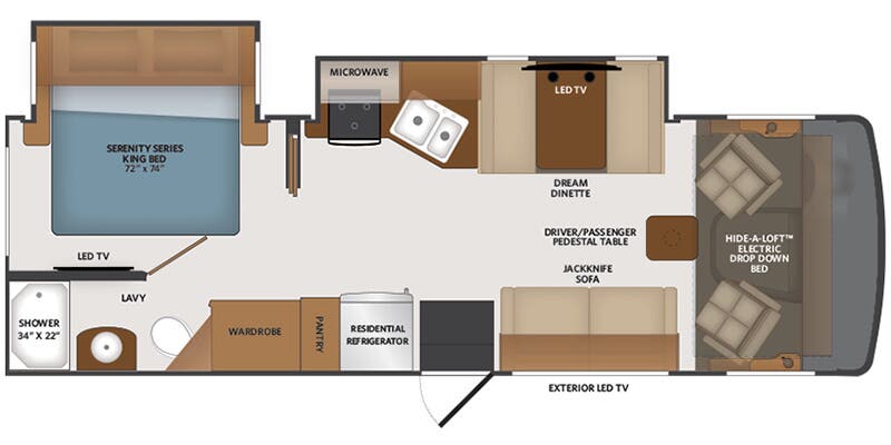 2026 Fleetwood Flair 28A - Floorplan 1