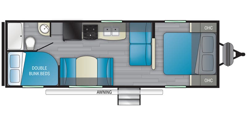 2022 FOREST RIVER PROWLER 250BH - Floorplan 1