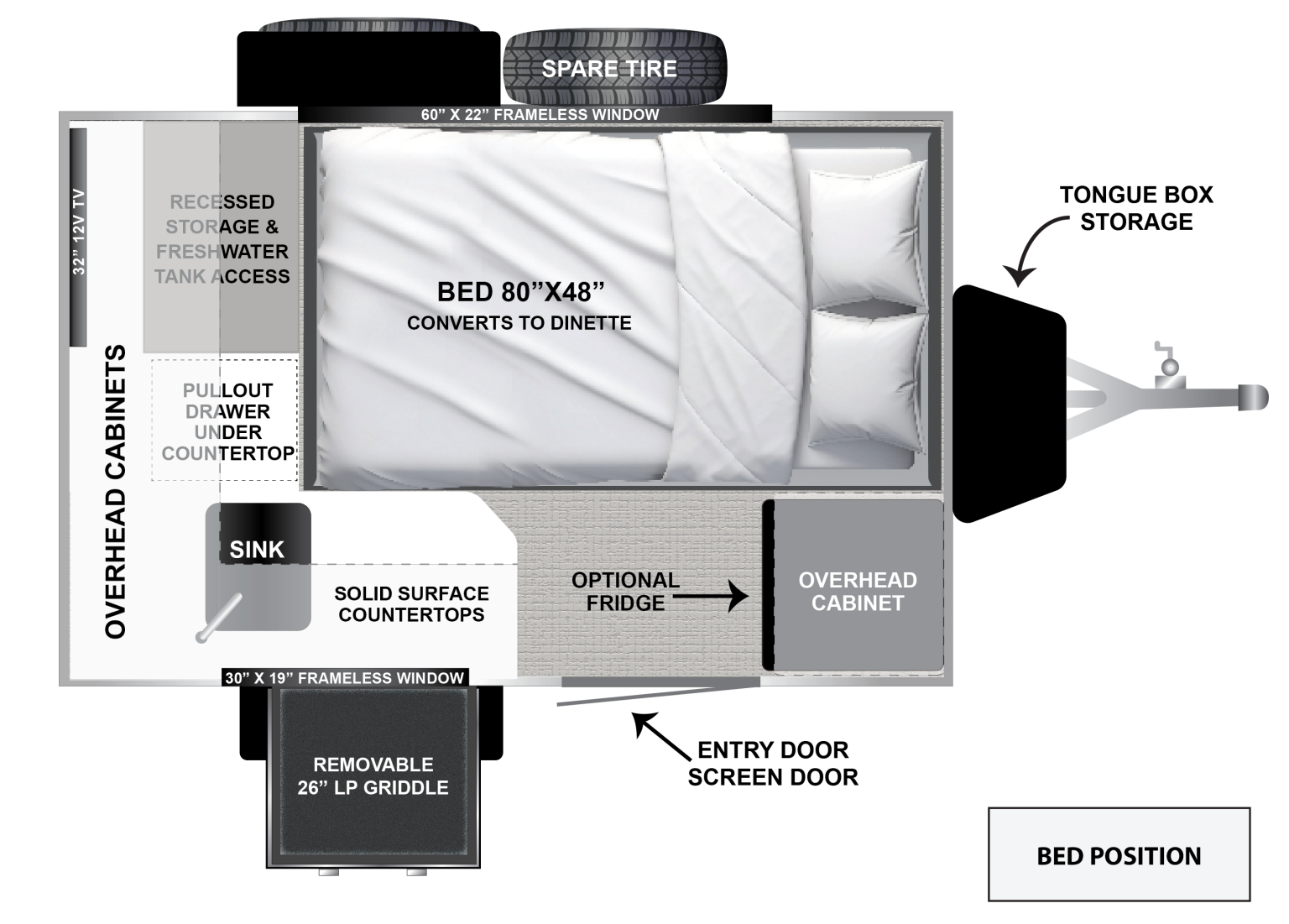 2024 Encore RV VENU 10KB - Floorplan 1