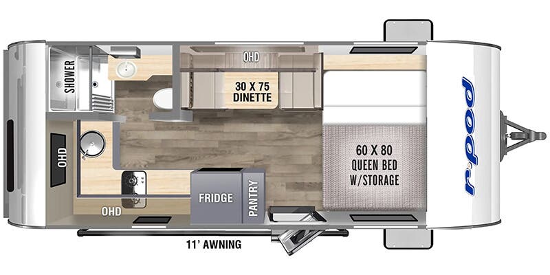 2024 Forest River R-Pod RP-194C floorplan