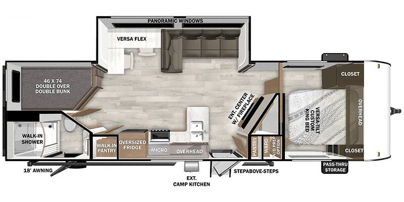 2025 FOREST RIVER 26DBUD - Floorplan 1