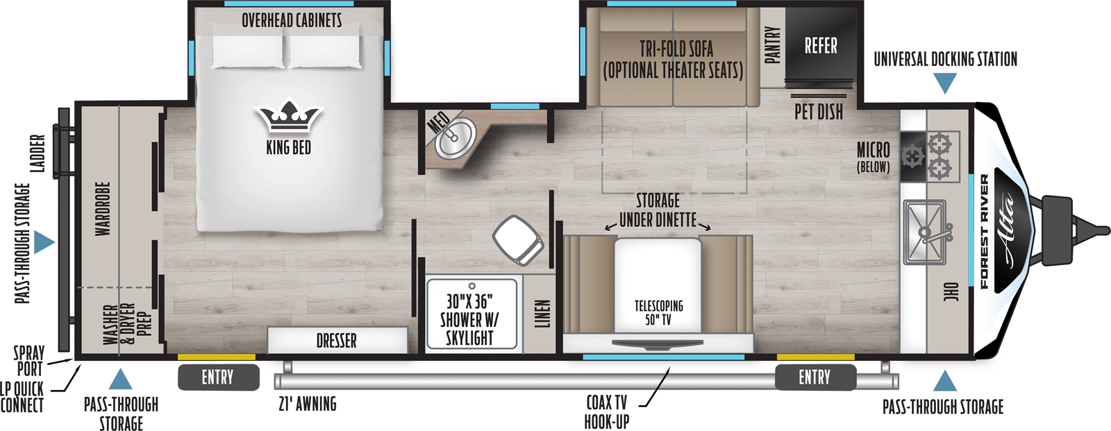 2026 EAST TO WEST 2775KFK - Floorplan 1