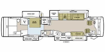 2011 Tiffin Allegro Bus 43 QGP - Floorplan 1