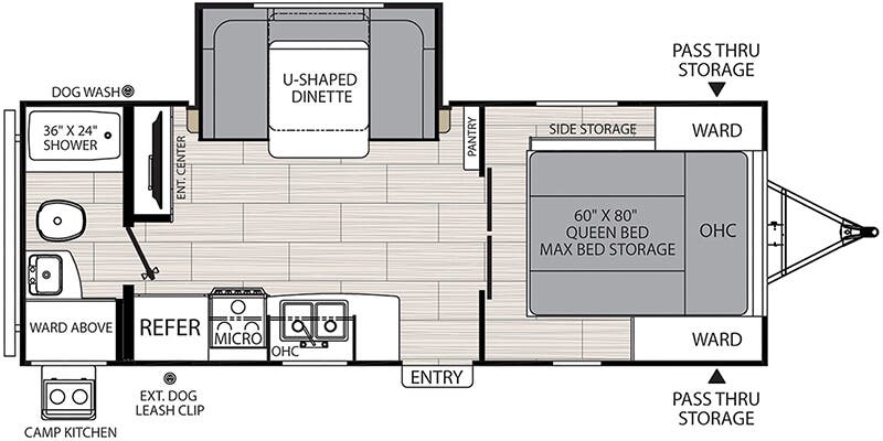 2022 Coachmen Northern Spirit XTR 2145RBX - Floorplan 1