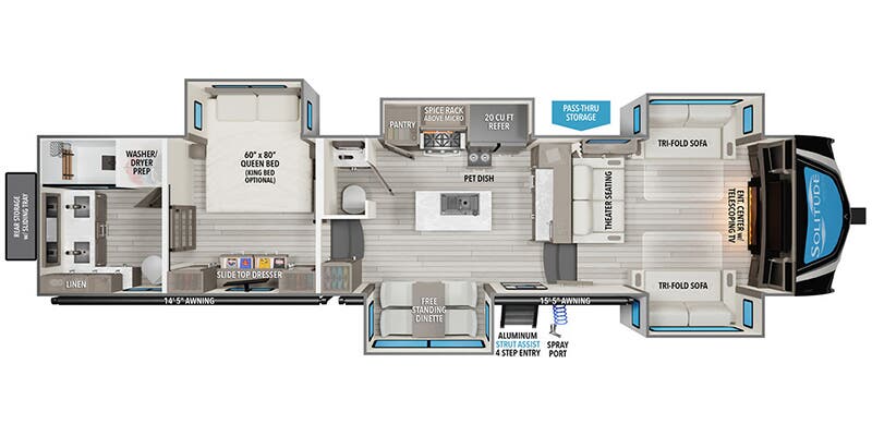 2025 GRAND DESIGN 380FL - Floorplan 1