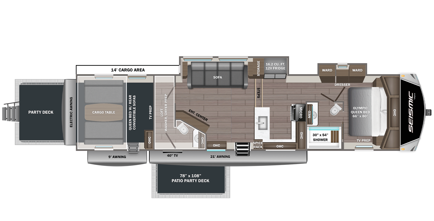 2027 JAYCO SEISMIC 413 - Floorplan 1