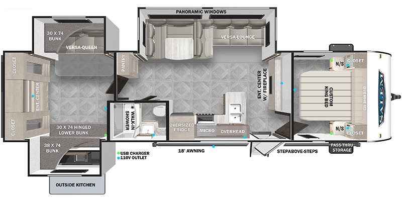 2023 FORESET RIVER SALEM 31KQBT - Floorplan 1