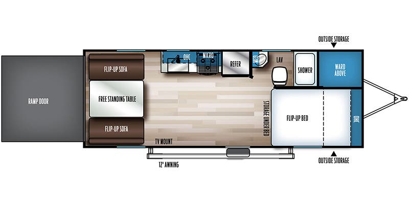 2025 Forest River Vengeance Rogue SUT 23SUT - Floorplan 1