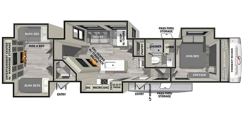 2025 FOREST RIVER 37BEST - Floorplan 1