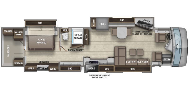 2022 Entegra Coach Anthem 44Z - Floorplan 1