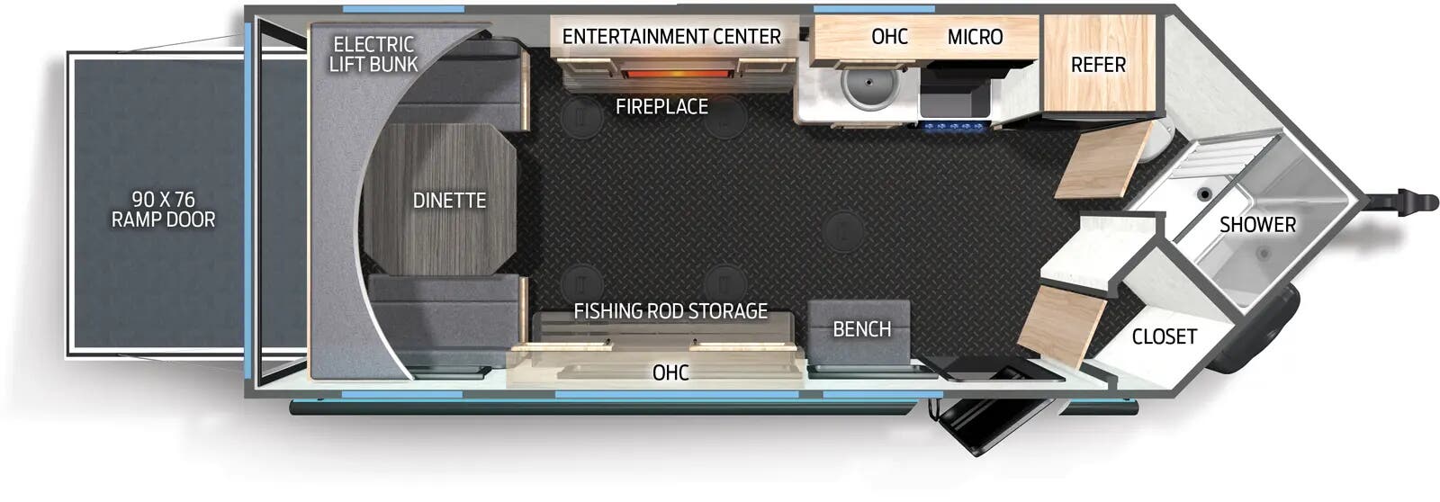2026 Forest River Cherokee Grey Wolf 17TH - Floorplan 1