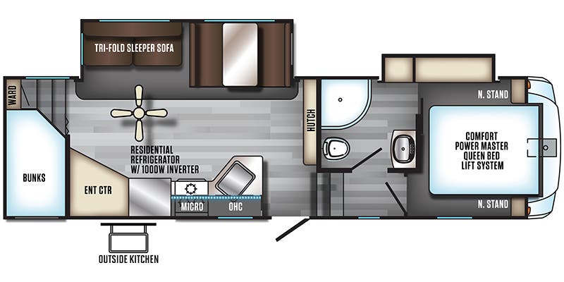 2018 Forest River Cherokee Arctic Wolf 265DBH8 - Floorplan 1