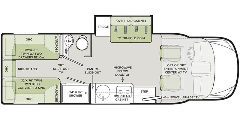 2020 TIFFIN 24TW - Floorplan 1