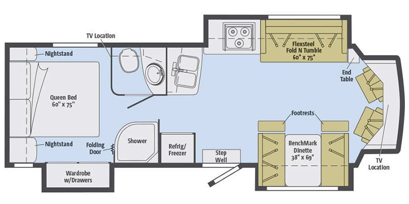 2017 WINNEBAGO ASPECT 30J - Floorplan 1