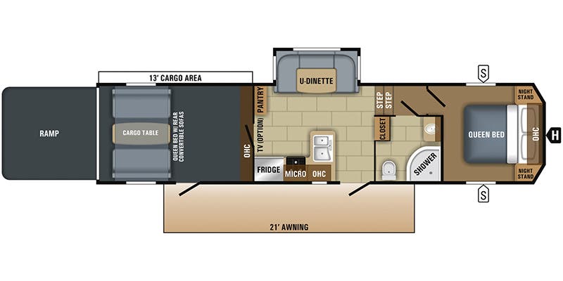 2018 Jayco Talon 313T floorplan diagram