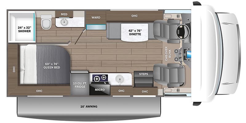 2026 Jayco Redhawk SE 22EF - Floorplan 1