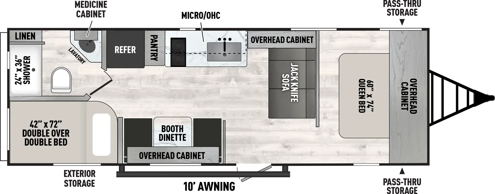 2025 COACHMEN 26BH - Floorplan 1